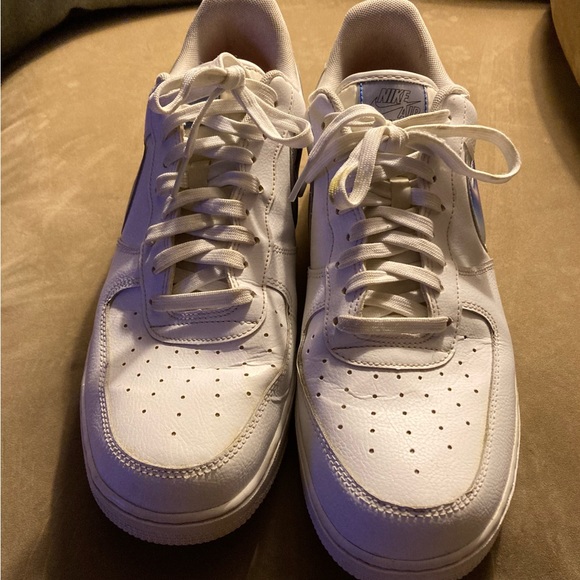 RARE! Nike Air Force 1 White Iridescent Pixel - Picture 2 of 7